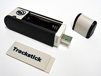 Trackstick case with its internal insert beside it