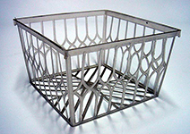 Open-lattice strawberry basket