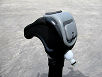 Close view of the over-molded grip handle head
